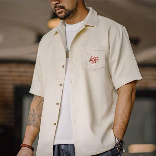 The Getaway Shirt short sleeve button-up front view